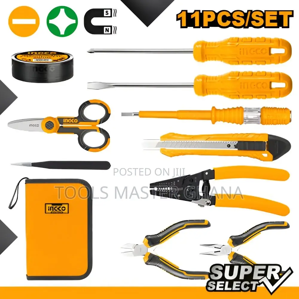 11 Pcs Electricians Tools Set - Hkets0111