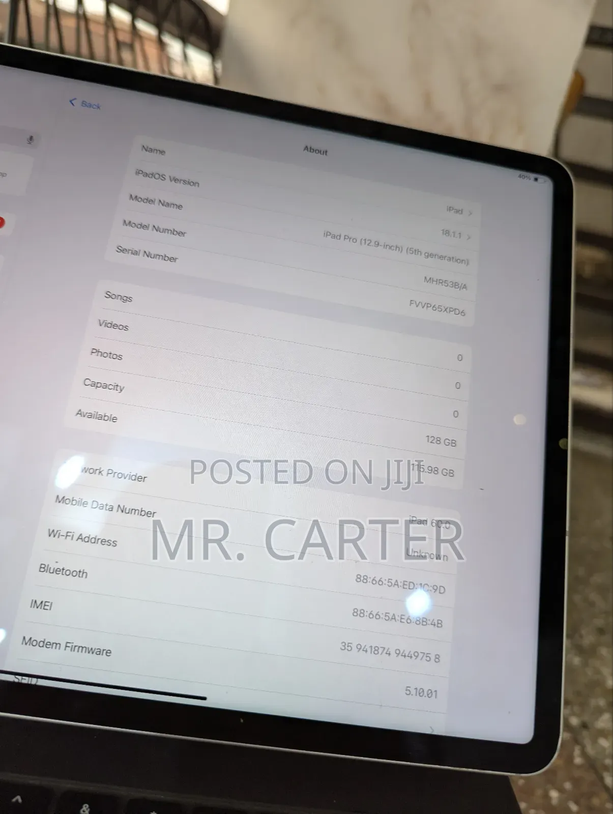 New Apple iPad Pro 12.9 (2021) 128 GB Gray