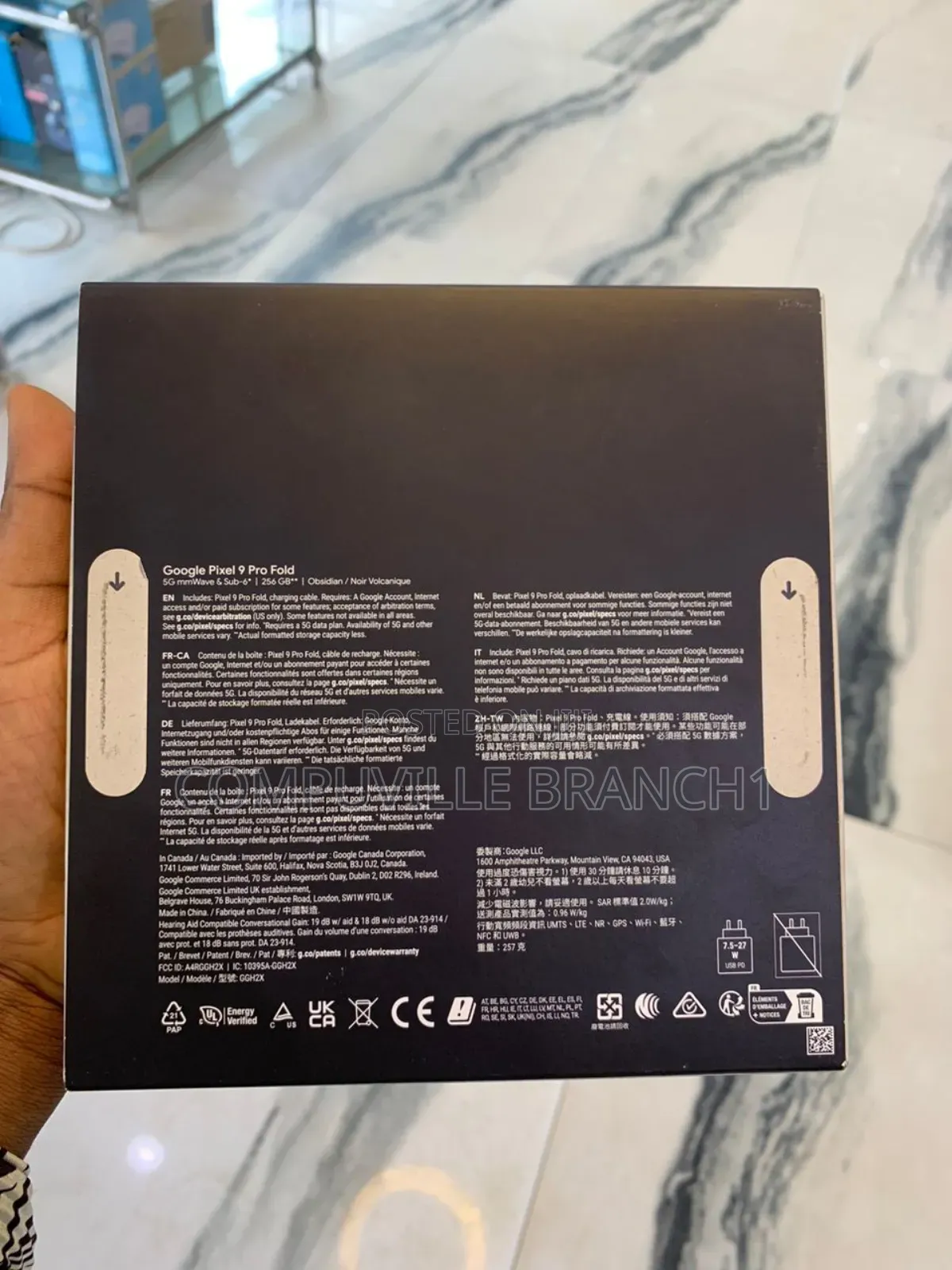 New Google Pixel 9 Pro Fold 256 GB Black