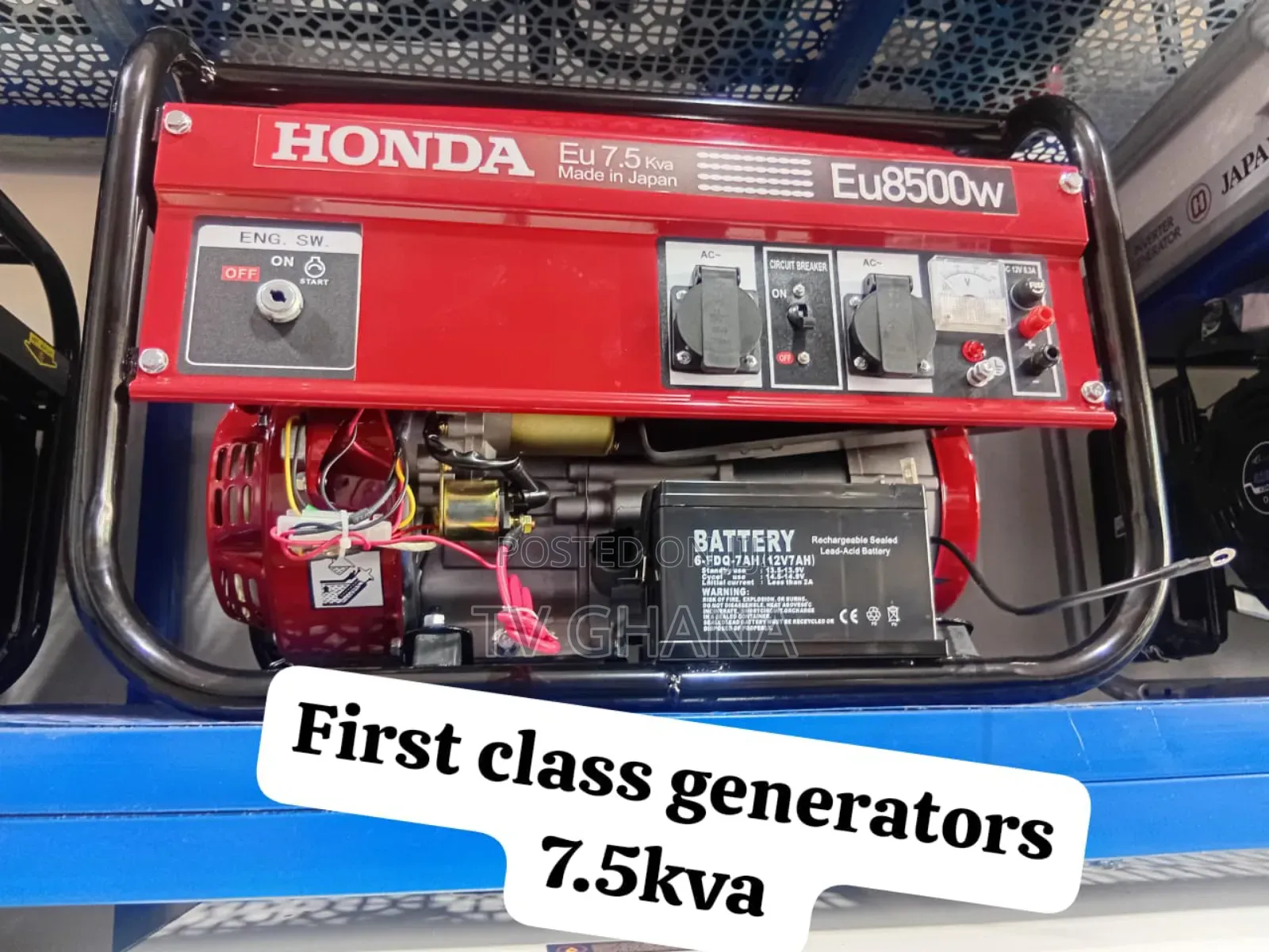 7.5kva Honda Generator Keystart Petrol Generator 7.5kva
