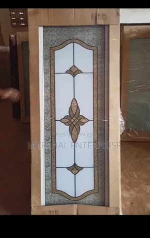 Double Glass Bathroom Door