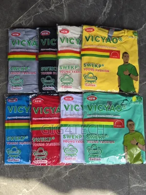 Vicyao Plain White Cotton Tshirt