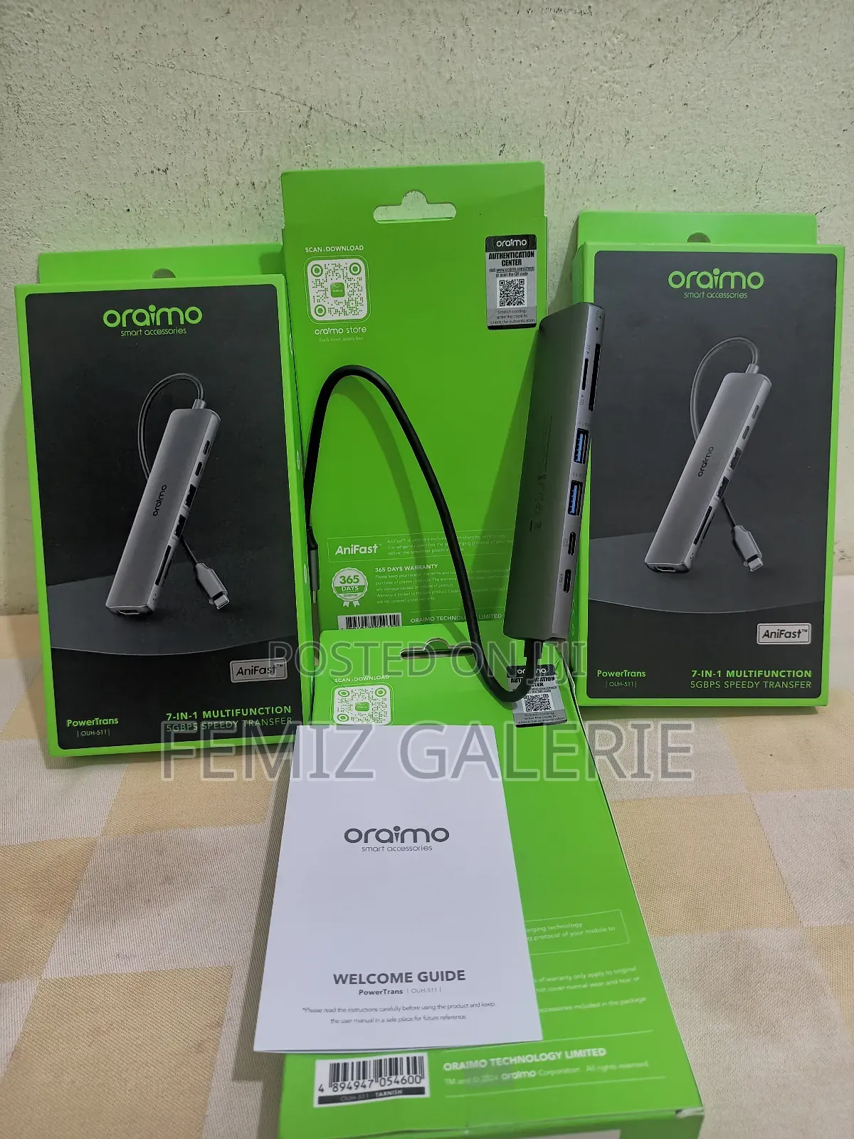 Oraimo Power Trans Usb-C Hub 7-in-1 Multi-Functional Adapter