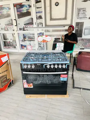 Shop Ferre 60x90 Gas Oven 5 Burner With Grill(Black).