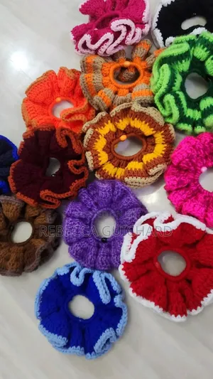 Handmade Crochet Scrunchies
