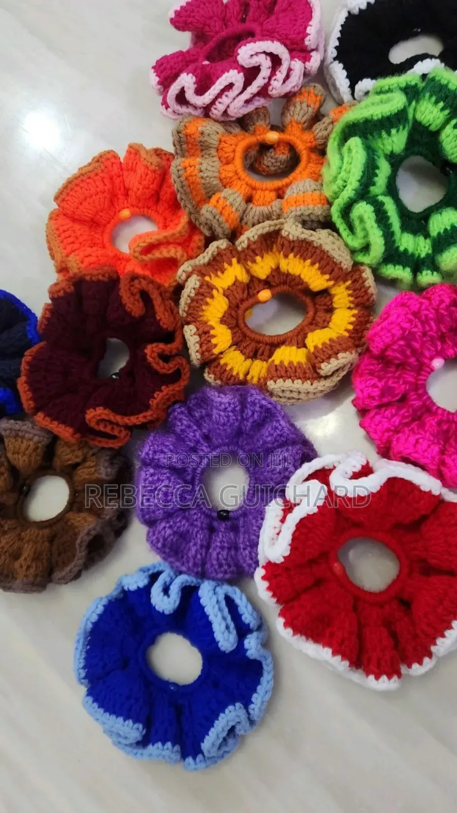 Handmade Crochet Scrunchies