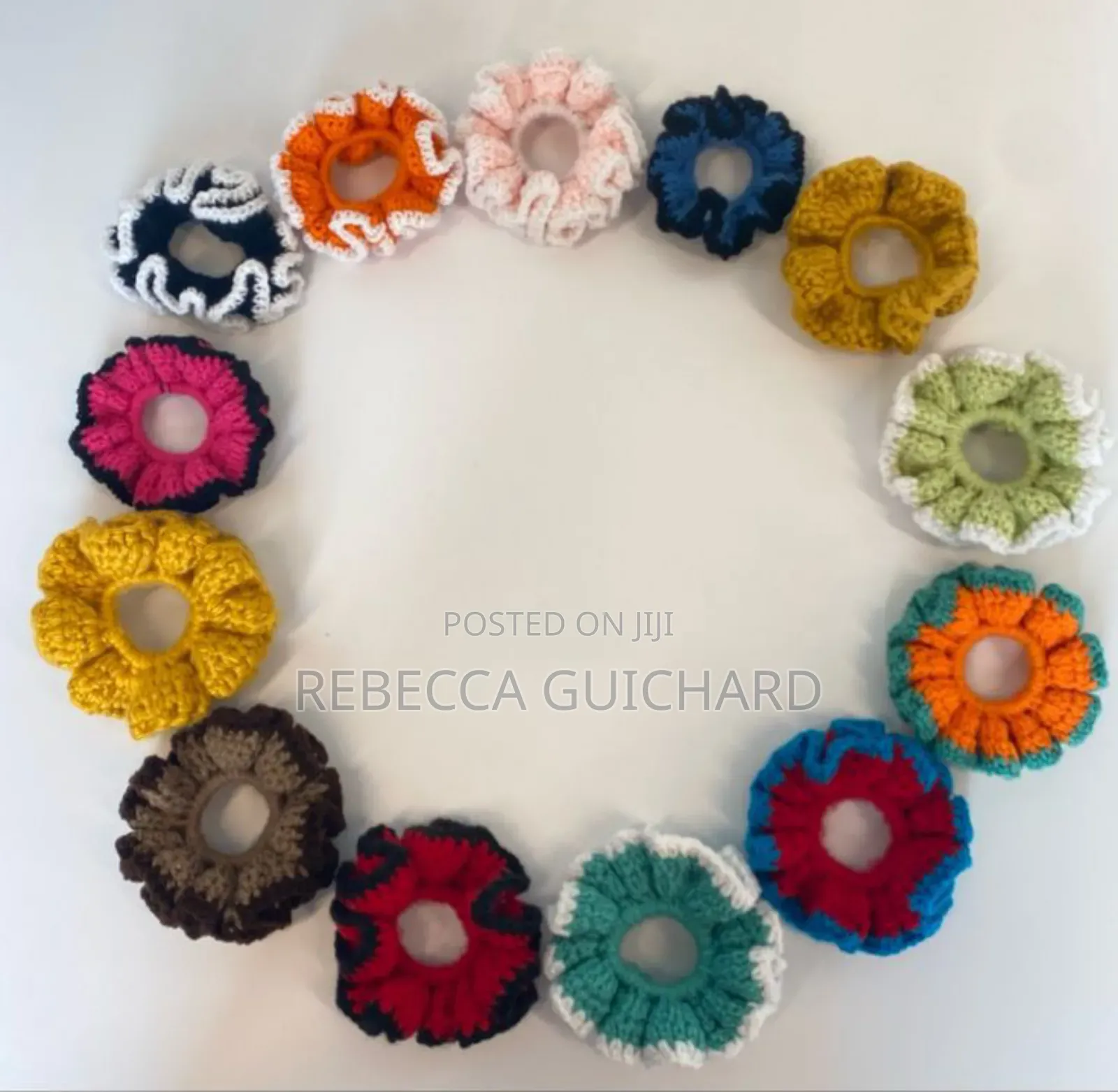 Handmade Crochet Scrunchies