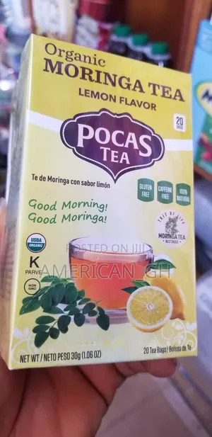 Organic Moringa Tea Lemon Flavor, 20 Bags