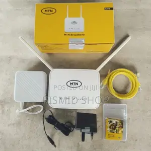MTN Universal Broadband4g Router + Backup Battery - White