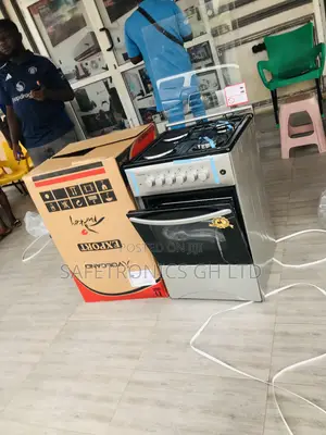Efficient Design 4 Gas Burner Oven Volcano 50x50 Grey
