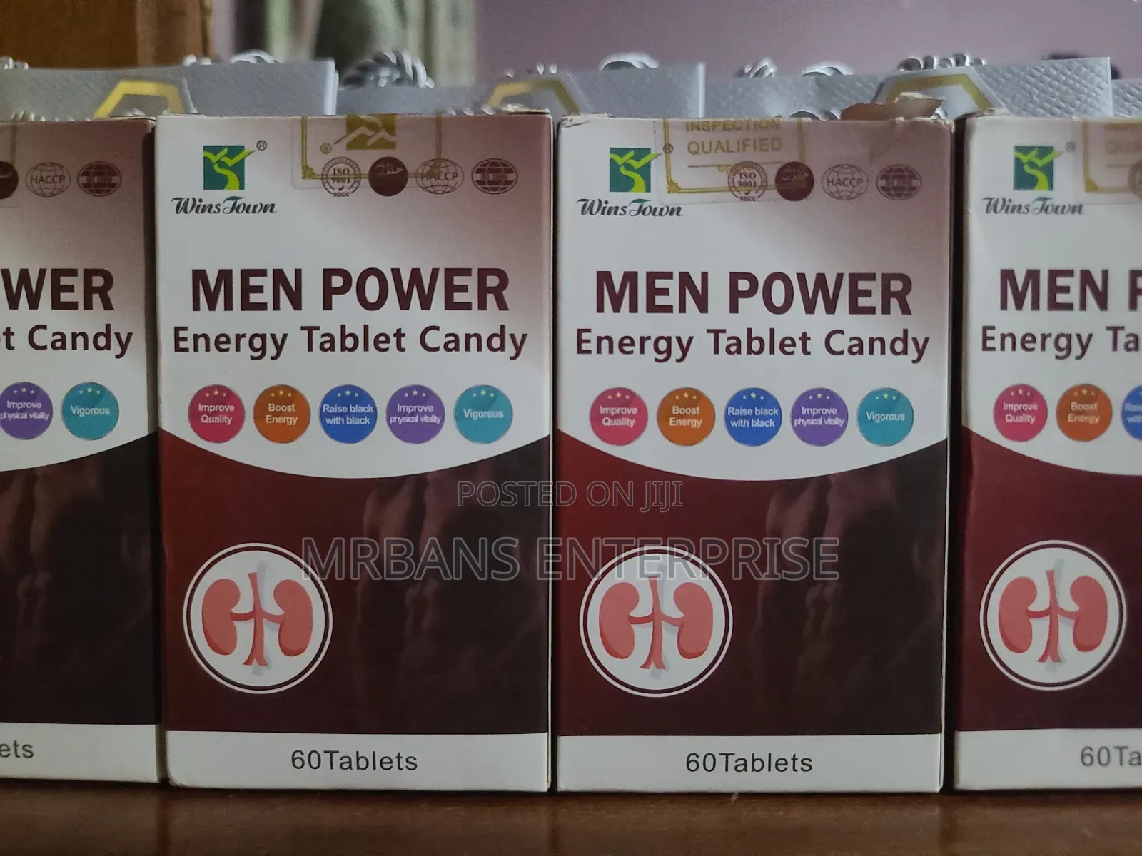 Wins Town Man Power Energy Tablet Candy 60 Tablets