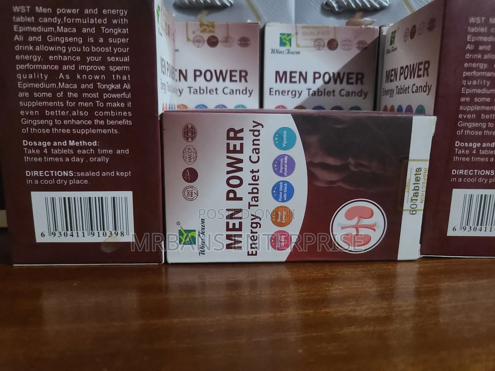 Wins Town Man Power Energy Tablet Candy 60 Tablets