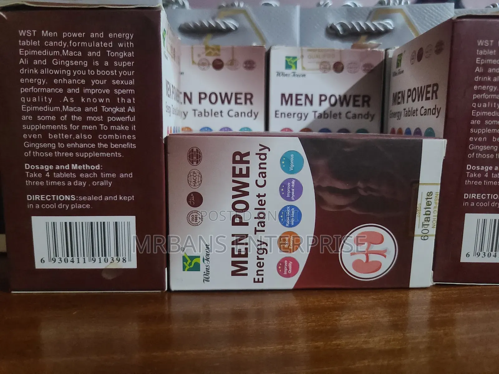 Wins Town Man Power Energy Tablet Candy 60 Tablets