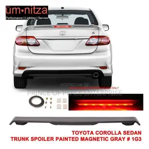 2012 2013 Toyota Corolla Boot Spoiler With Light