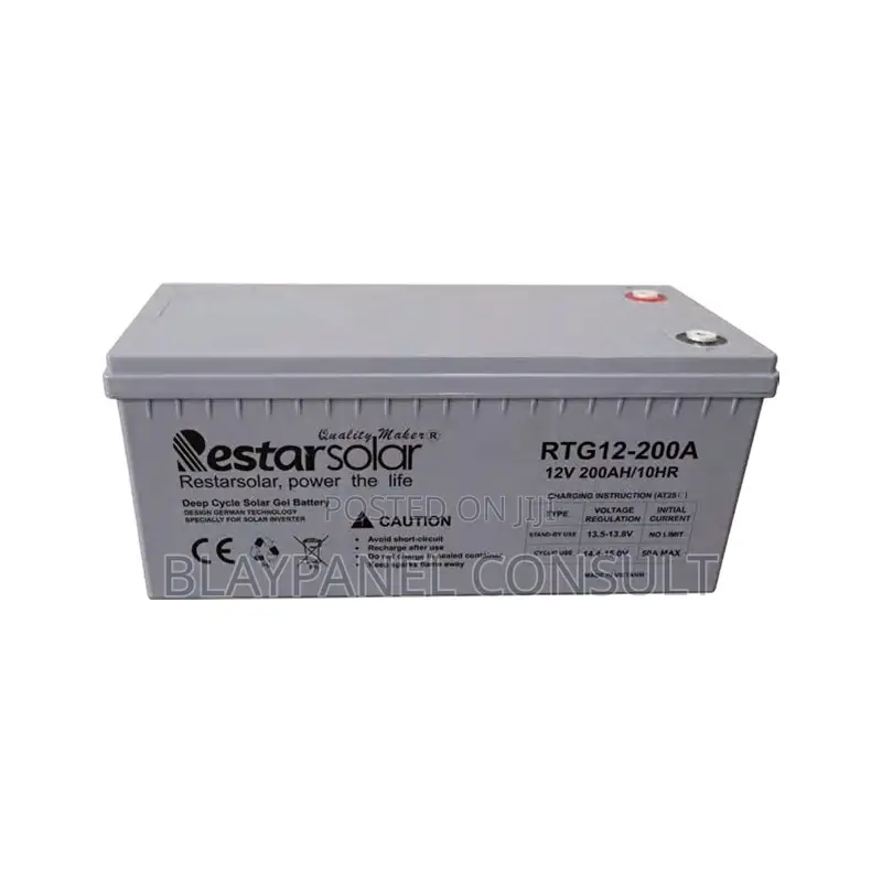 12v 200ah Solar Gel Battery