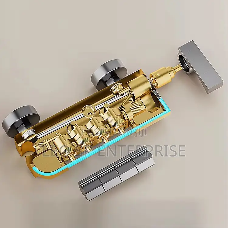 Luxury Piano Brass Shower