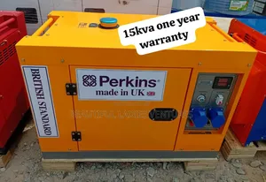 Yellow Perkins Generator 15kva 16500w 15kva Diesel