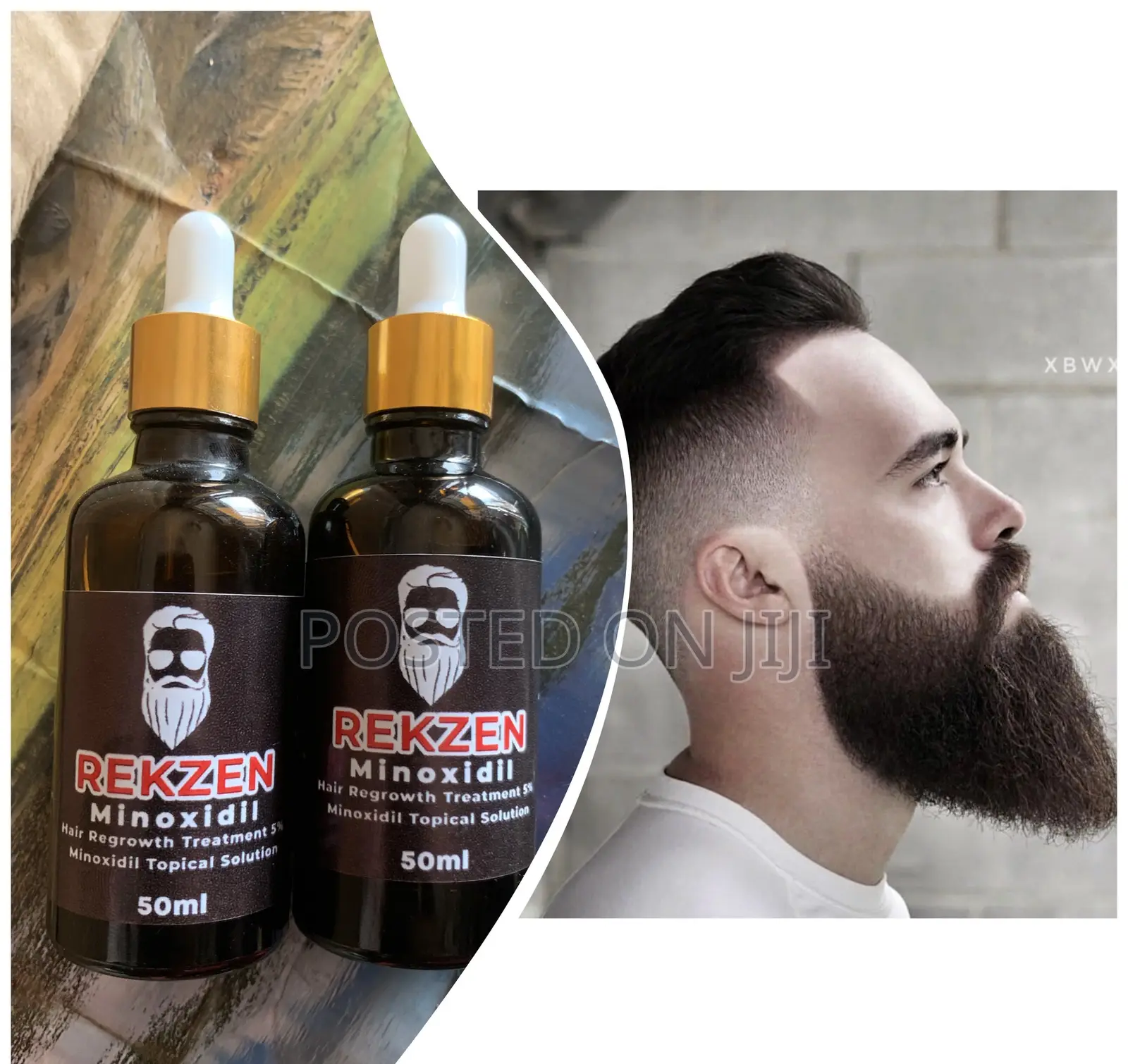 Quick Action Rekzen Minoxidil for Beard and Hair