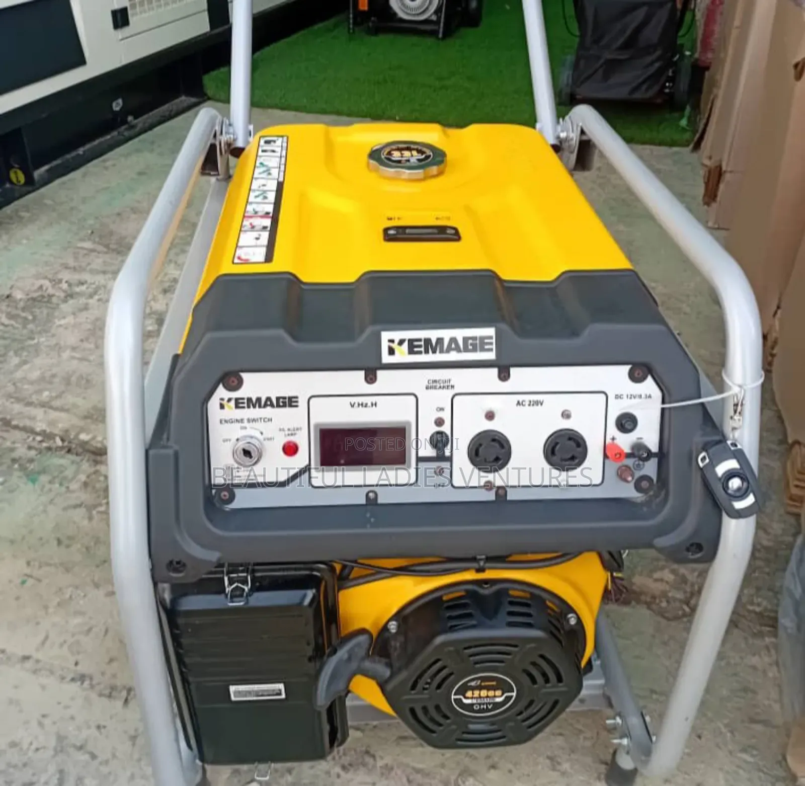 Yellow Coloured Kemage Generator 10kva Best 10kva