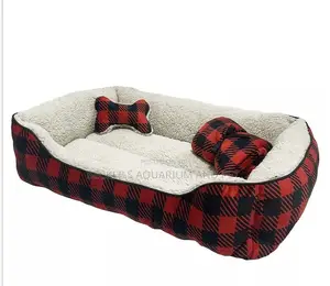 Square Face Cotton Dog Bed