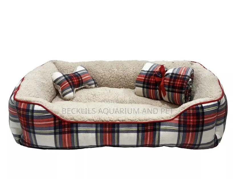 Square Face Cotton Dog Bed