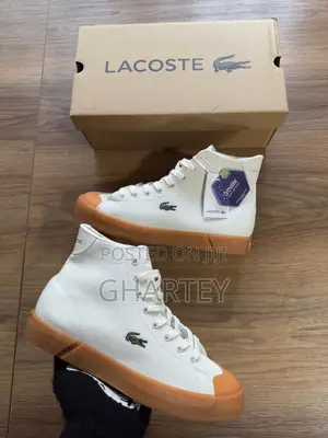 Lacoste Unique Designed Leather High Top Sneakers