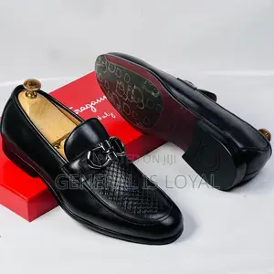 Ferragamo Shoe Black , Brown