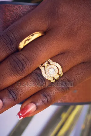 Coiled Gold Set Wedding Rings