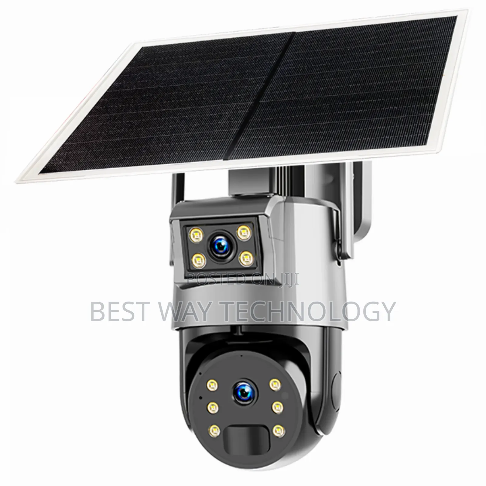Dual Lens PTZ Solar Camera 5mp Zoom 20x