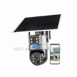Dual Lens PTZ Solar Camera 5mp Zoom 20x