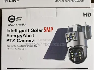 Dual Lens PTZ Solar Camera 5mp Zoom 20x