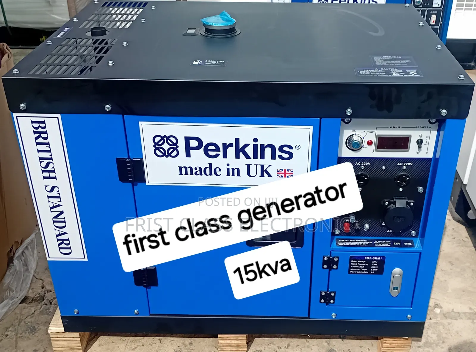 Heavy Duty 15kva Diesel Generator With 100% Copper Engine