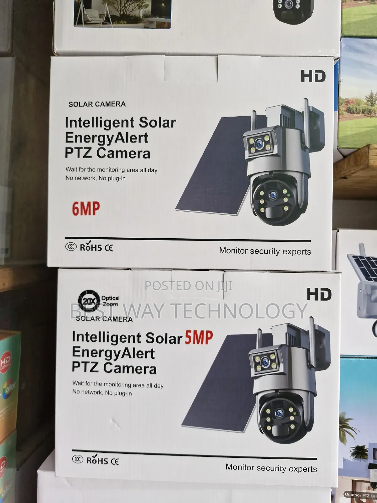 Dual Lens PTZ Solar Camera 6mp Ubox