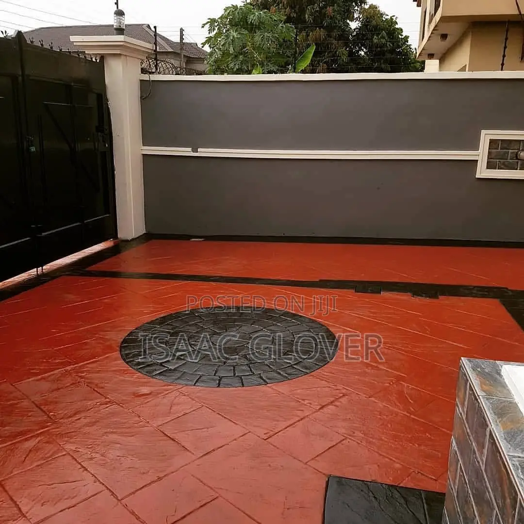 Stamped and Patterned Imprint Concrete Floor