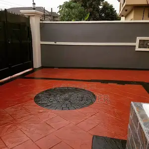 Stamped and Patterned Imprint Concrete Floor
