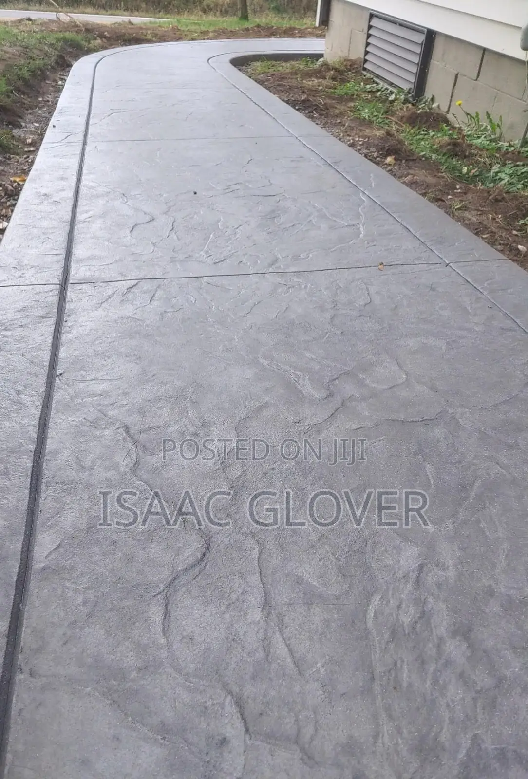 Stamped and Patterned Imprint Concrete Floor