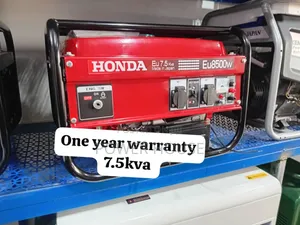 Well Grounded 7.5kva Honda Petrol 8500watts Generator 7.5kva