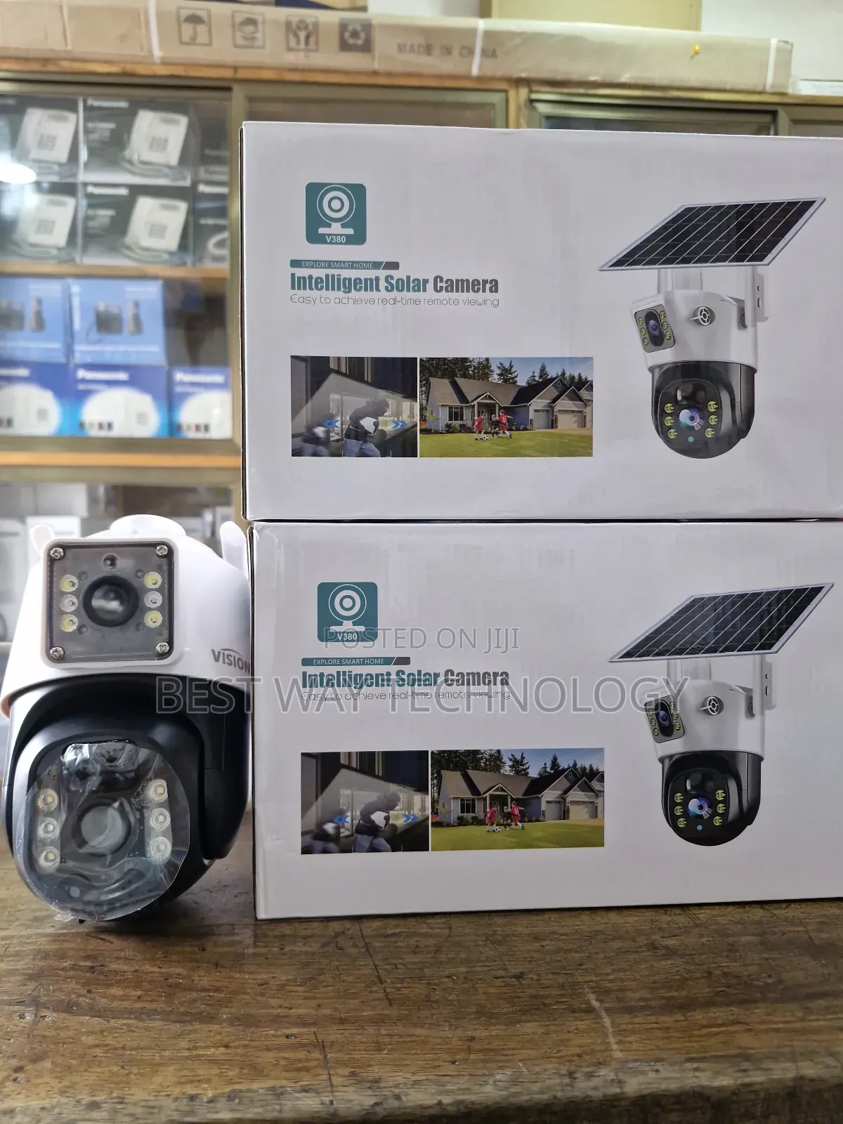 Wifi PTZ Solar Camera Dual Lens