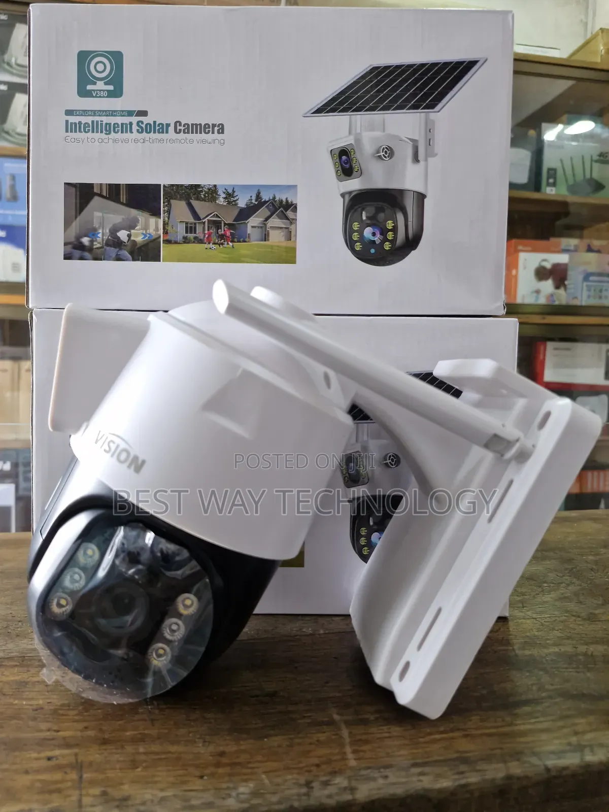 Wifi PTZ Solar Camera Dual Lens