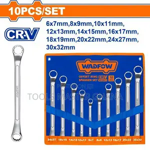 10 Pcs Offset Ring Spanner Set # Wfs5m10