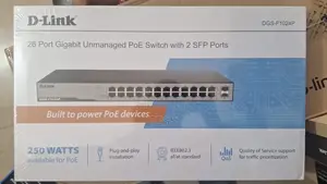 D-Link 24port Gigabit Unmanaged Poe Switch+2sfp DGS-F1024p