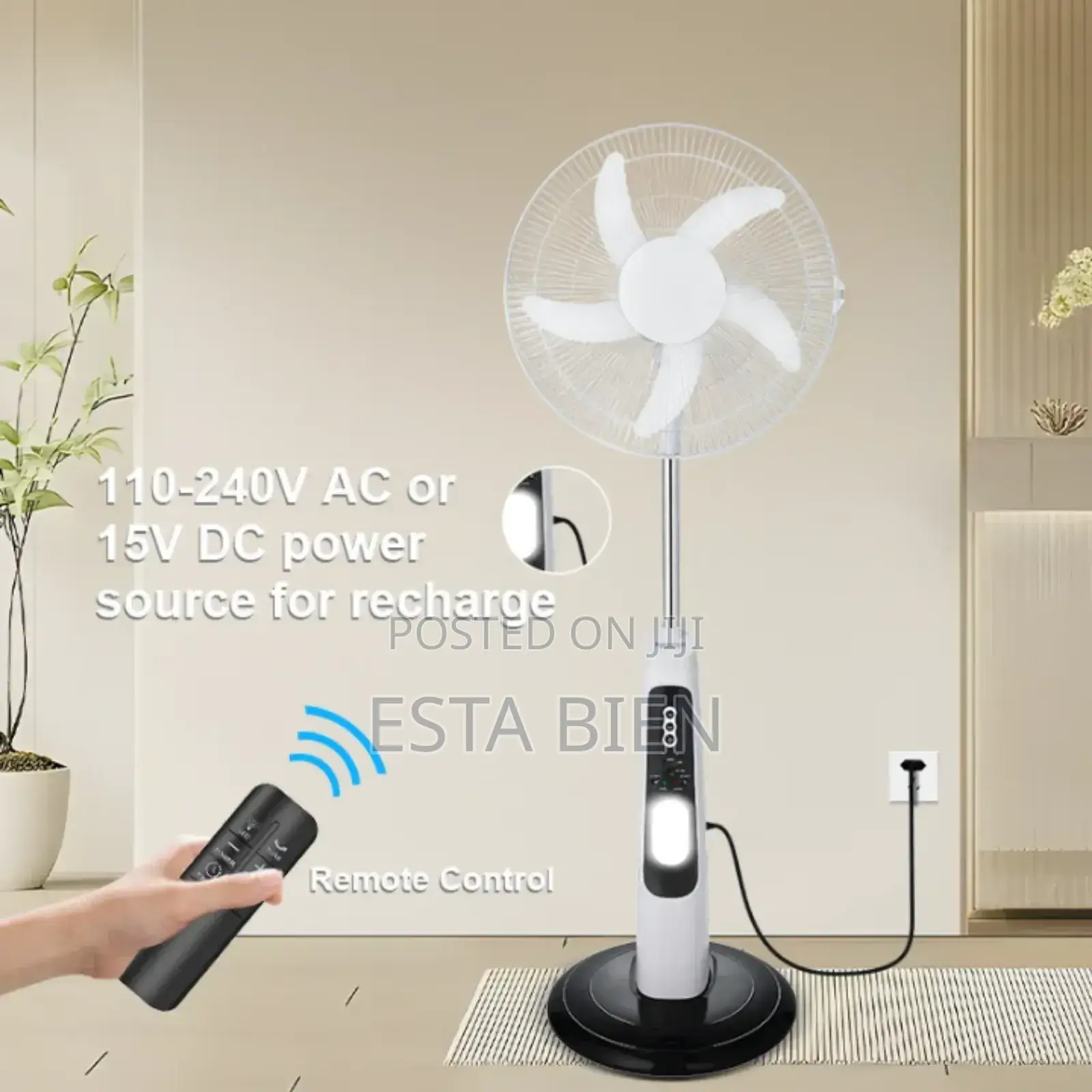 Solar Rechargeable Fan