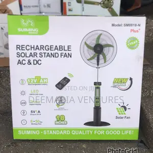 Suiming 18 Inches Rechargeable Solar Fan Ac Dc