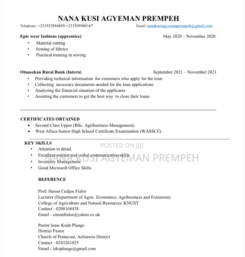 Accounting Finance CV