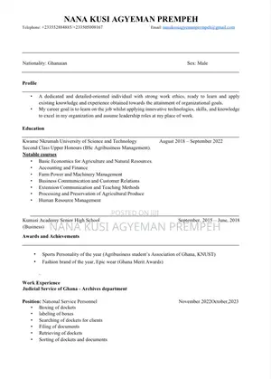 Accounting Finance CV