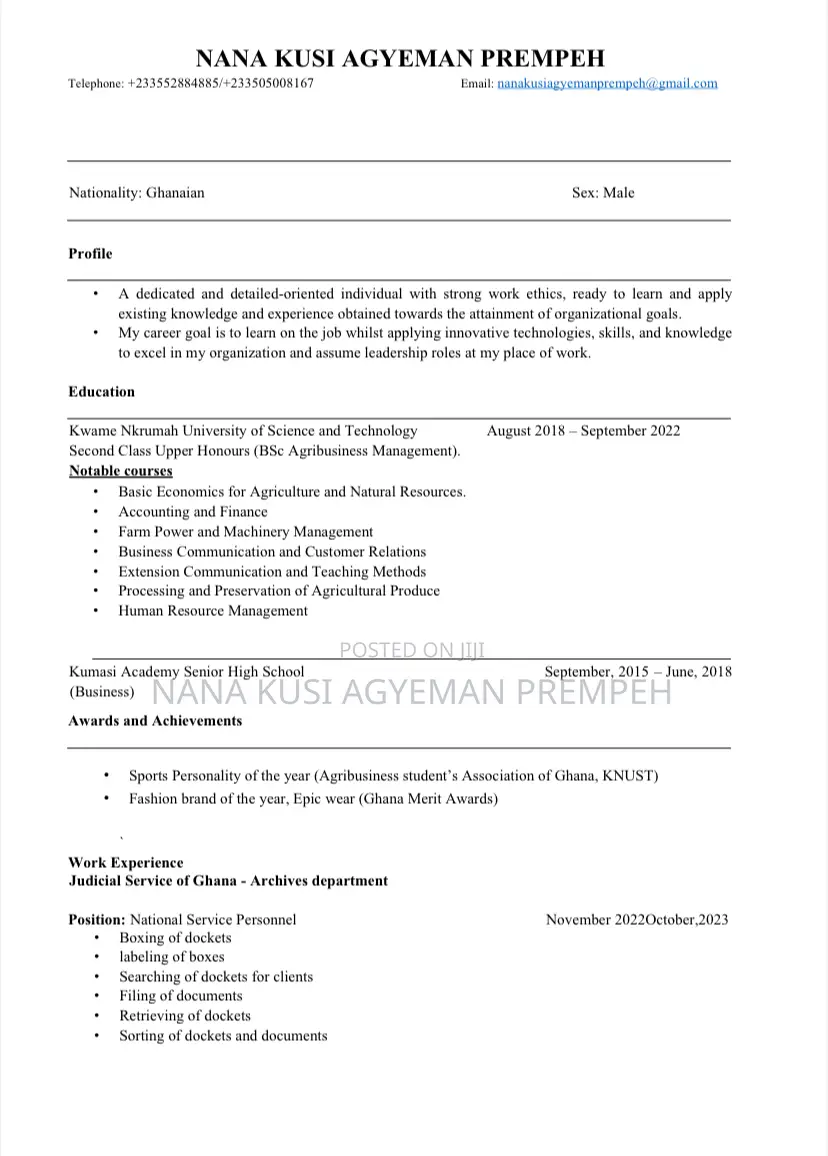Accounting Finance CV