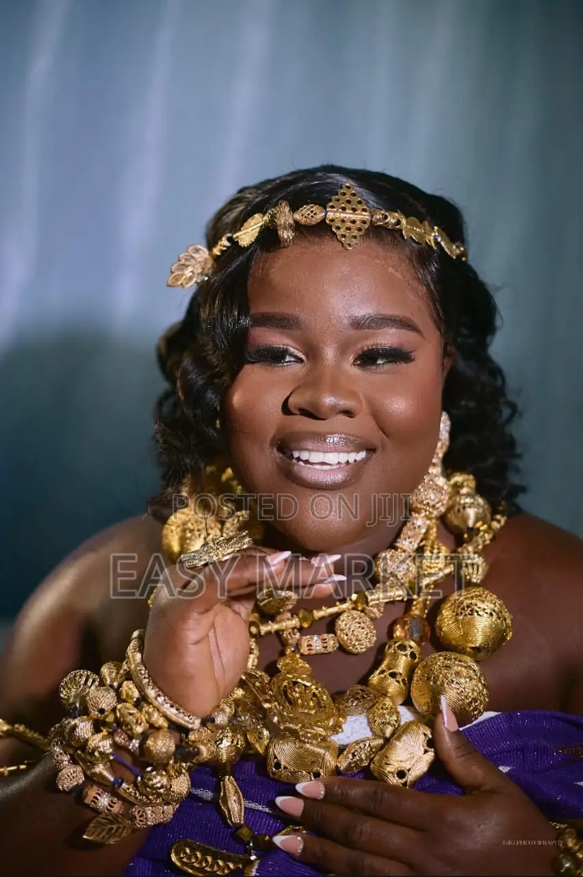 Gold Accessories With Kente for All Ages