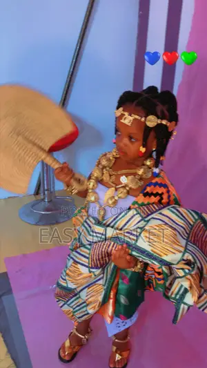 Gold Accessories With Kente for All Ages