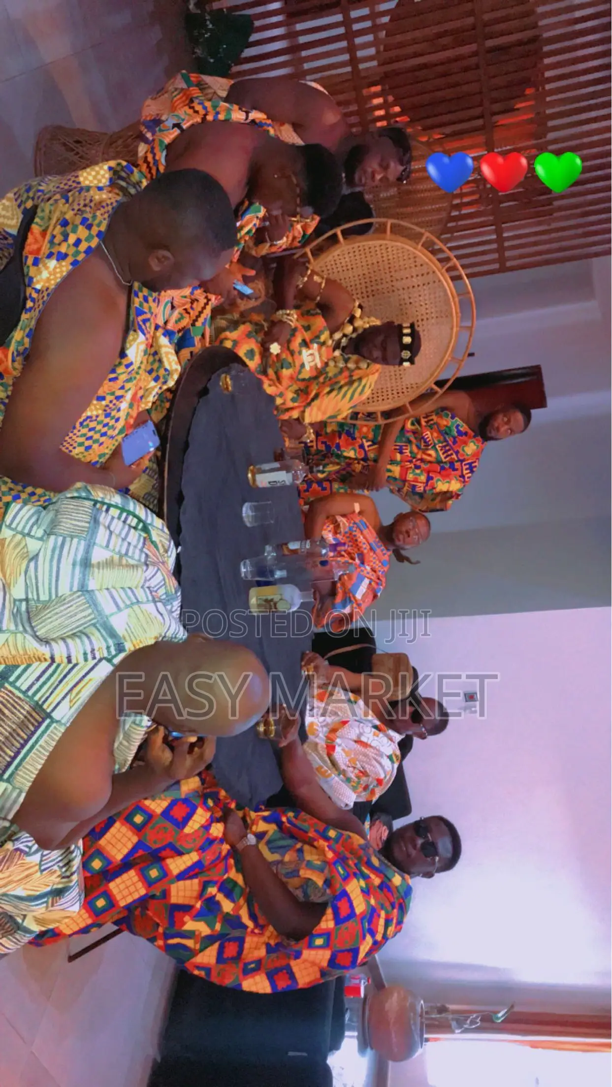 Gold Accessories With Kente for All Ages