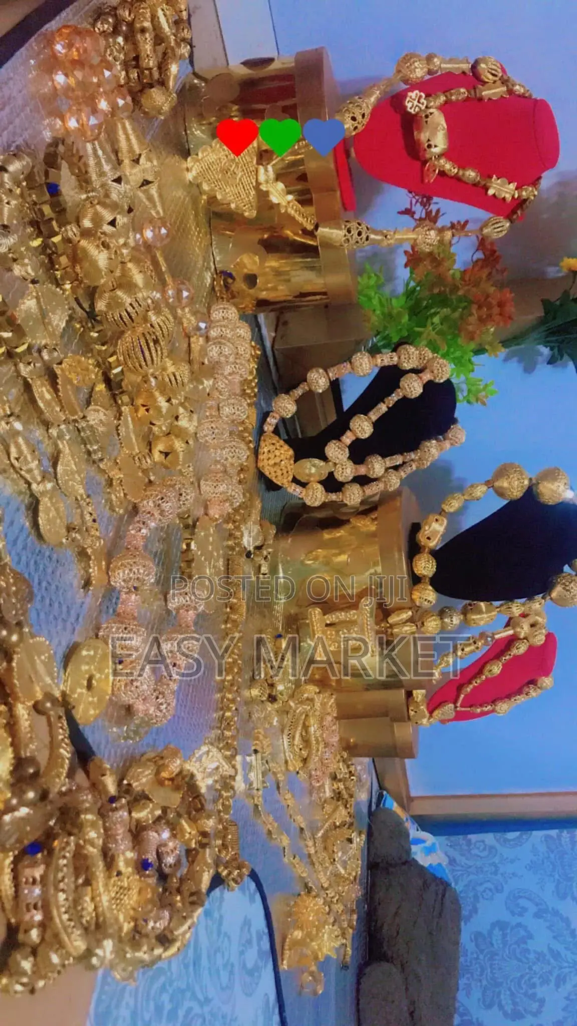 Gold Accessories With Kente for All Ages